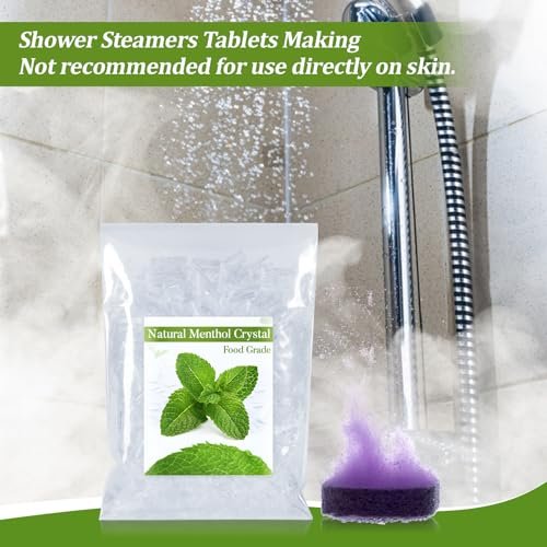 MAQIHAN 2oz Menthol Kristalle Bulk – Organische Mentholkristalle für Duschbomben, Aromatherapie, Vapo-Tabletten, Erkältungs- & Stauungslinderung, Pfefferminzöl-Herstellung