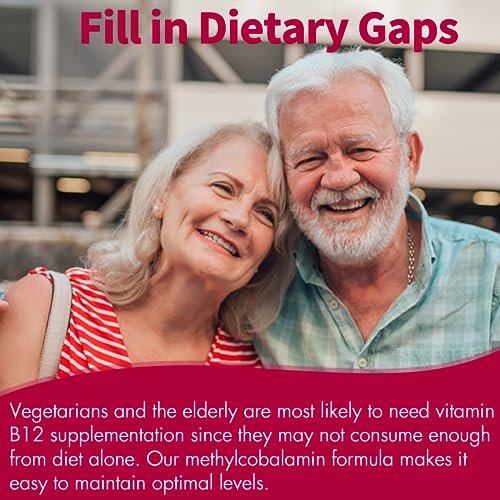 Vitamin B12, Methylcobalamin 10000 mcg, Aktive B12 Vitamine, Veganes Methyl-B12 für Energiestoffwechsel & Gehirngesundheit, Stärkt das Immunsystem, Natürlicher Erdbeergeschmack, Ohne Zucker, 90 schnell lösliche Tabletten