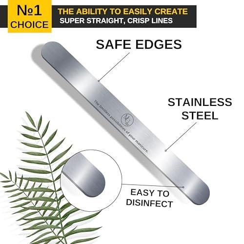 MGart Nagelfeile 100 Grit Professionelle Russische Maniküre Wiederverwendbare Peel-and-Stick-Nagelfeilen, Austauschbare Feilenplatten, Stahlbasis, Maniküre-Werkzeuge für Salons, 50 Stück + 1 Metallplatte-Set