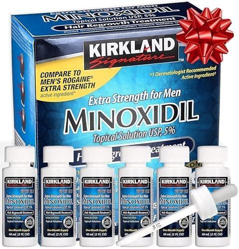 Minoxidil Flüssigkeit Extra Stärke Haarwuchsmittel für Männer, 5% Topische Lösung, 6 Monate Vorrat - inklusive Tropfpipette und kostenloser Anleitung