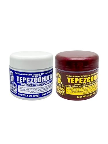 Del Indio Papago Creme Feuchtigkeitscreme Bundle - 2 oz Tages- und Nachtcreme für Gesicht und Körper - Feuchtigkeitsspendende und pflegende Anti-Aging-Cremes für einen gesunden Glanz