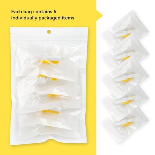 Ximter Katheterventil 5er-Pack – Sterile Einweg-Harnableitungsventile mit Sicherheitshebel, Universalanschluss und weichem Silikonschlauch – Einhandbedienung, auslaufsicher und bequem