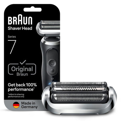 Braun Series 7 Scherkopf Ersatz – Original Ersatzkopf 74S für neue Generation Series 7 Rasierer, Silber