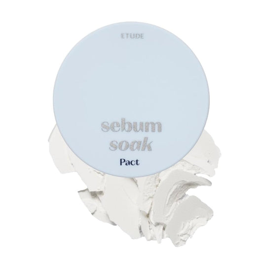 ETUDE Sebum Soak Pact – Ölkontroll-Puder für matte, weiche Haut | Koreanisches Mineralpuder gegen Glanz | K-Beauty Geschenkidee