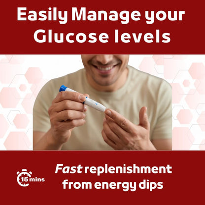 Elovate 15 Schnell wirkende Glukosepulver-Päckchen, Erdbeere – Sofortige Auflösung, kein Wasser nötig | 15 g reine Dextrose | Wasserfeste SlimPaks | Hergestellt in den USA | Glutenfrei (12er-Pack)
