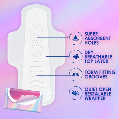 Always Pocket Flexfoam Pads Größe 2, Stark, mit Flügeln, 20 Stück