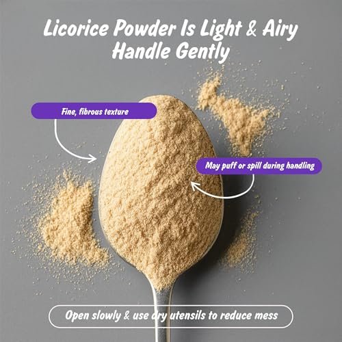 Spice Profile USDA Bio-Lakritzpulver, laborgeprüft auf Schwermetalle, wiederverschließbarer 4oz Beutel, Mulethi, Regaliz en Polvo