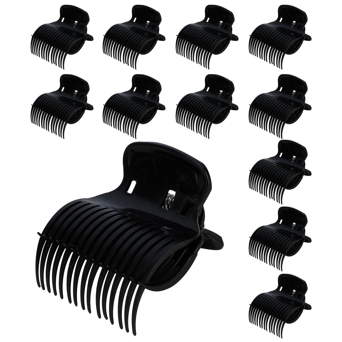 12-teilige Haar-Lockenclips - Vielseitige Roller-Clips für mühelose Locken und Wellen