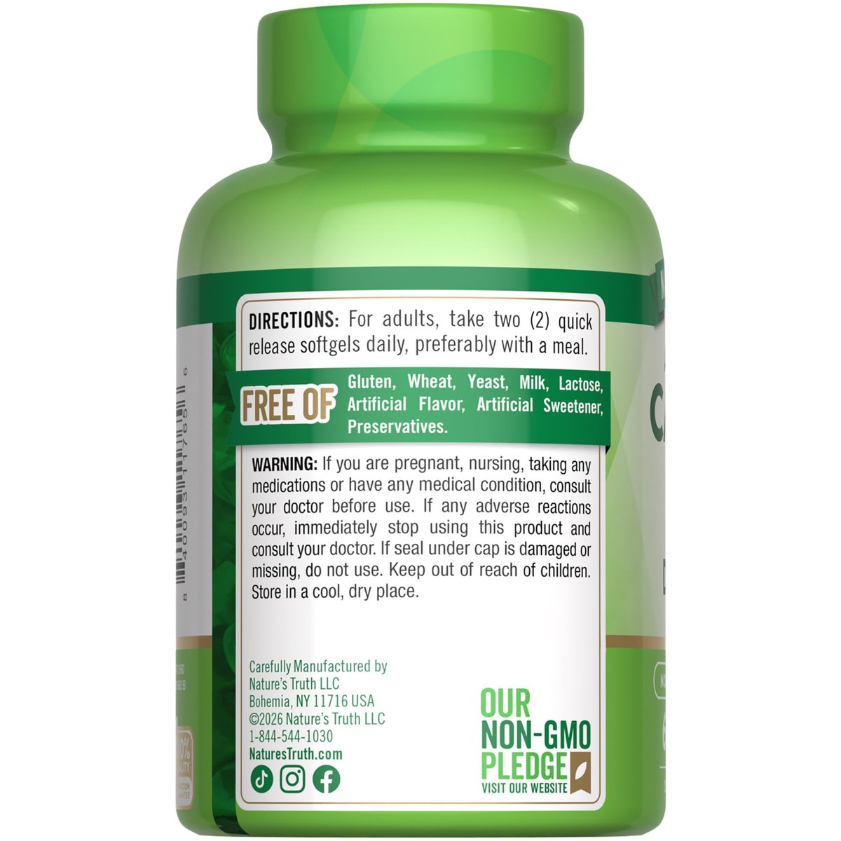 Nature's Truth Rhodiola Rosea | 120 Kapseln | Nicht-GVO & glutenfreies Extraktpräparat