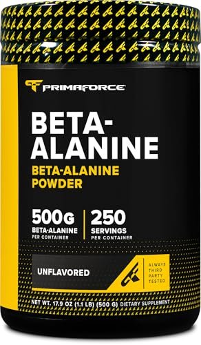 Primaforce Beta-Alanin Pulver 500 g (1,1 lbs) – ungesüßtes Pre-Workout & Post-Workout Supplement