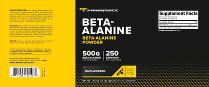 Primaforce Beta-Alanin Pulver 500 g (1,1 lbs) – ungesüßtes Pre-Workout & Post-Workout Supplement