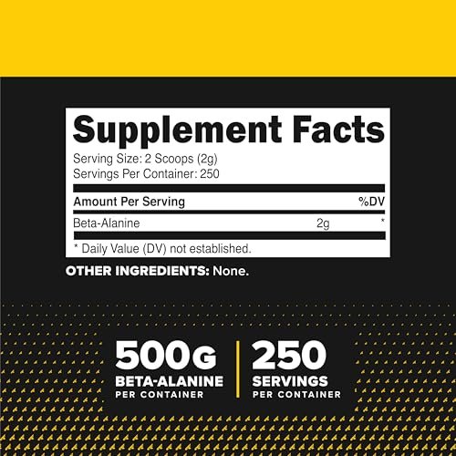 Primaforce Beta-Alanin Pulver 500 g (1,1 lbs) – ungesüßtes Pre-Workout & Post-Workout Supplement