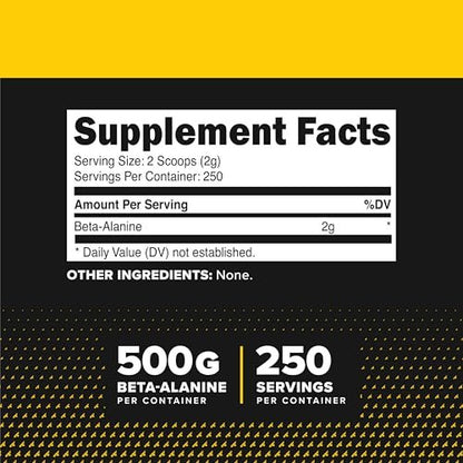 Primaforce Beta-Alanin Pulver 500 g (1,1 lbs) – ungesüßtes Pre-Workout & Post-Workout Supplement