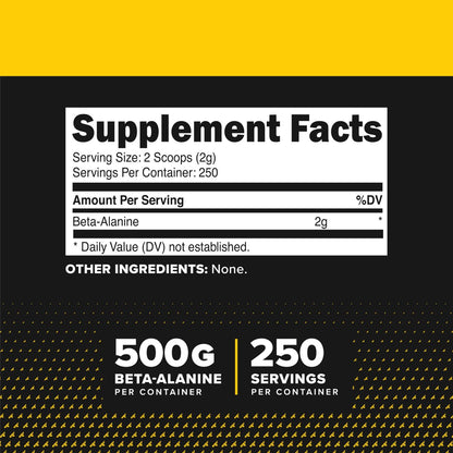 Primaforce Beta-Alanin Pulver 500 g (1,1 lbs) – ungesüßtes Pre-Workout & Post-Workout Supplement