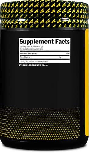 Primaforce Beta-Alanin Pulver 500 g (1,1 lbs) – ungesüßtes Pre-Workout & Post-Workout Supplement