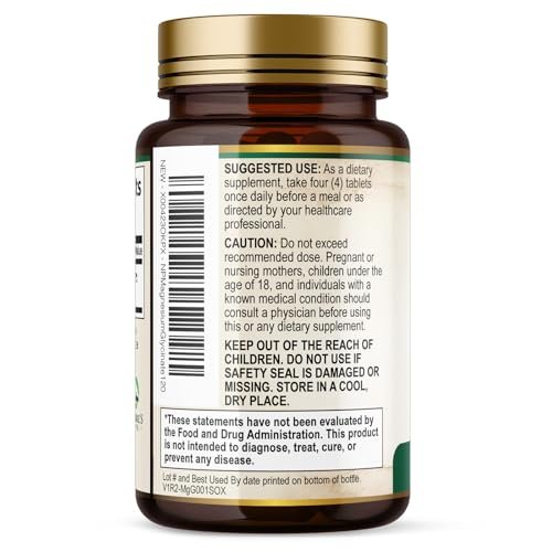 Magnesium Glycinat 500 mg pro Portion – Chelat-Magnesium für hohe Absorption, Unterstützung von Muskeln, Knochen & Herz, magenschonend, vegan, in den USA abgefüllt – 120 Tabletten