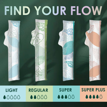 L. Baumwoll-Tampons Regular/Super Saugstärke Multipack, mit Bio-Baumwollkern, ohne synthetische Pestizide oder Duftstoffe, 84 Stück (2 Packungen à 42)