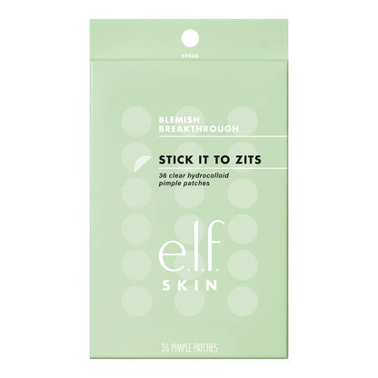 e.l.f. SKIN Blemish Breakthrough Stick It To Zits Pimple Patches – 36 Hydrokolloid-Pflaster gegen Pickel und Unreinheiten, vegan & tierversuchsfrei