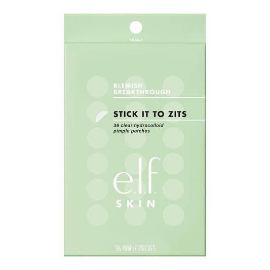 e.l.f. SKIN Blemish Breakthrough Stick It To Zits Pimple Patches – 36 Hydrokolloid-Pflaster gegen Pickel und Unreinheiten, vegan & tierversuchsfrei