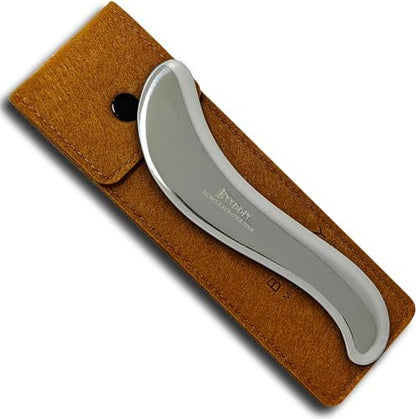 BYYDDIY 6,3 Zoll Edelstahl Gua Sha Werkzeug & Muskel-Schaber & Gesichts-Gua Sha (Edelstahl)