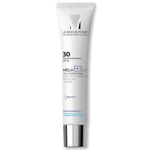 La Roche-Posay Mela B3 UV Tägliche Sonnencreme, Gesichtsfeuchtigkeitscreme mit LSF 30 + Anti-Aging Melasyl + 5% Niacinamid, Korrigiert und schützt vor Sonnenschäden, Gesichtssonnencreme ohne weißen Schimmer, 40 ml