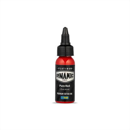Dynamic Color Co - Platinum Collection Pure Red Tattoo Farbe, REACH-konform, Premium Tattoo Farbe, Sicher für europäische Vorschriften, Hergestellt in Spanien (30 ml Flasche)