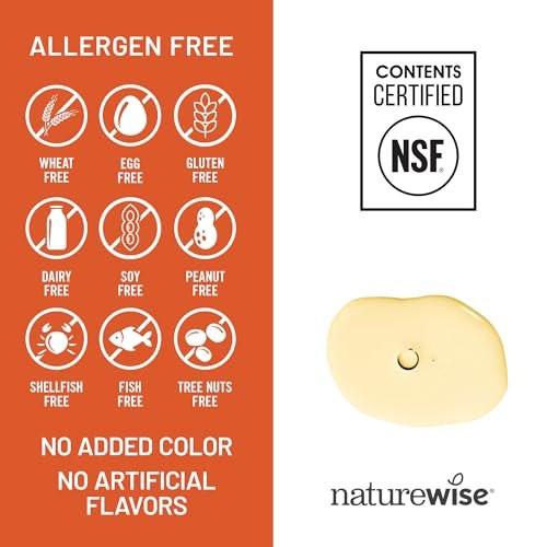 NatureWise Vitamin E 400 IE Weichkapseln (180 mg DL-Alpha) – Milch-, Gluten- & Sojafrei – Antioxidantienreiches Nahrungsergänzungsmittel für Haut-, Herz- und Immunsystemunterstützung – 4-Monatsvorrat, 120 Stück