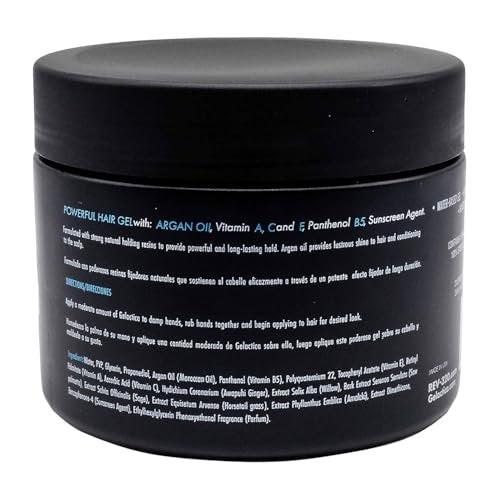 Rev320 Haar Gel für Männer – Alkoholfrei, Starker Halt – Natürliche Extrakte für langanhaltenden Glanz und Slick-Back-Look