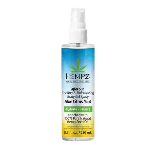 Hempz After Sun Cooling Aloe Vera Body Spray – Vegane Formel zur Beruhigung und Hydratisierung sonnenverbrannter Haut, 240 ml