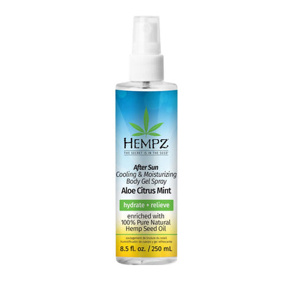 Hempz After Sun Cooling Aloe Vera Body Spray – Vegane Formel zur Beruhigung und Hydratisierung sonnenverbrannter Haut, 240 ml