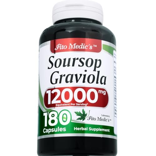 FITO MEDIC'S Lab Graviola Soursop Kapseln – 180 Kapseln | Premium Graviola Supplement