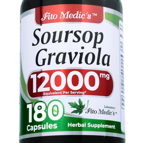 FITO MEDIC'S Lab Graviola Soursop Kapseln – 180 Kapseln | Premium Graviola Supplement