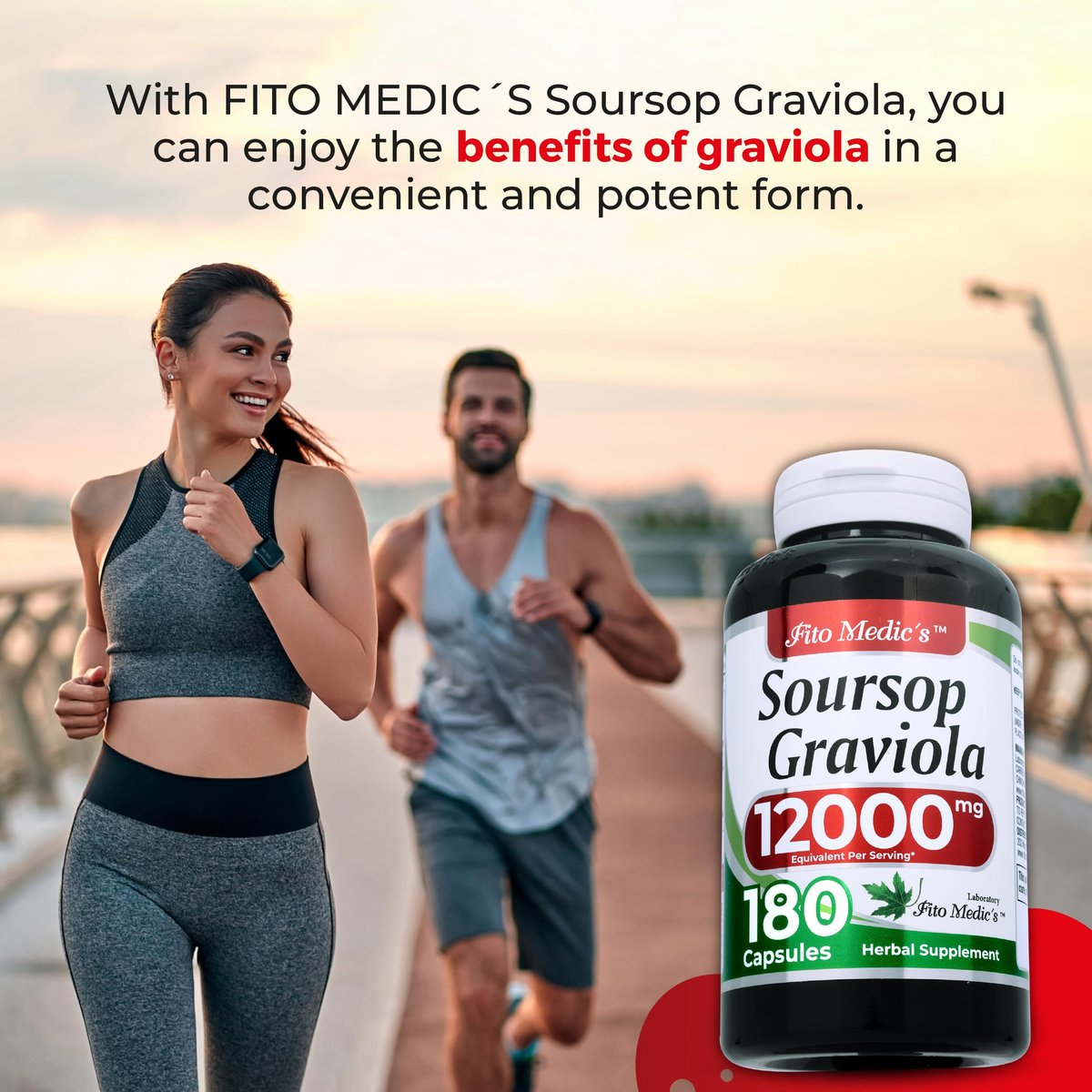 FITO MEDIC'S Lab Graviola Soursop Kapseln – 180 Kapseln | Premium Graviola Supplement