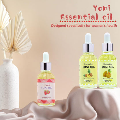 Wovarkie 3er-Pack Yoni-Öl für Frauen – 100% natürliches Intimöl, pH-ausgleichend, Deodorant für den Intimbereich, reine ätherische Öle (3 x 30 ml)