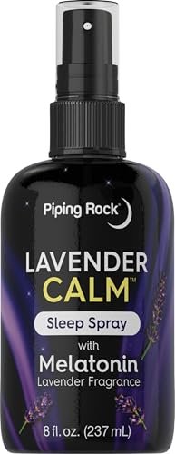 Piping Rock Melatonin Schlafspray für Erwachsene | 240 ml | mit Melatonin & Lavendel für Kissen, Raum & Körper | Nachtruhe-Mist