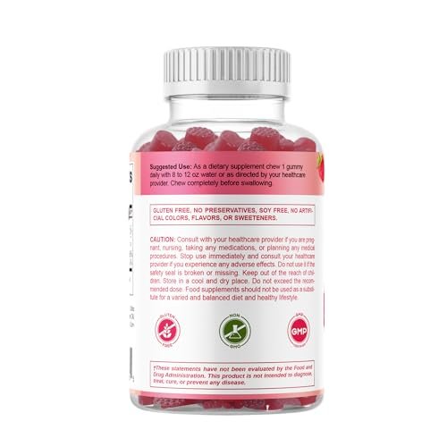 Vitamatic Chrompicolinat 1000 mcg – 90 Gummis – Hochdosiertes Chrom – Himbeergeschmack