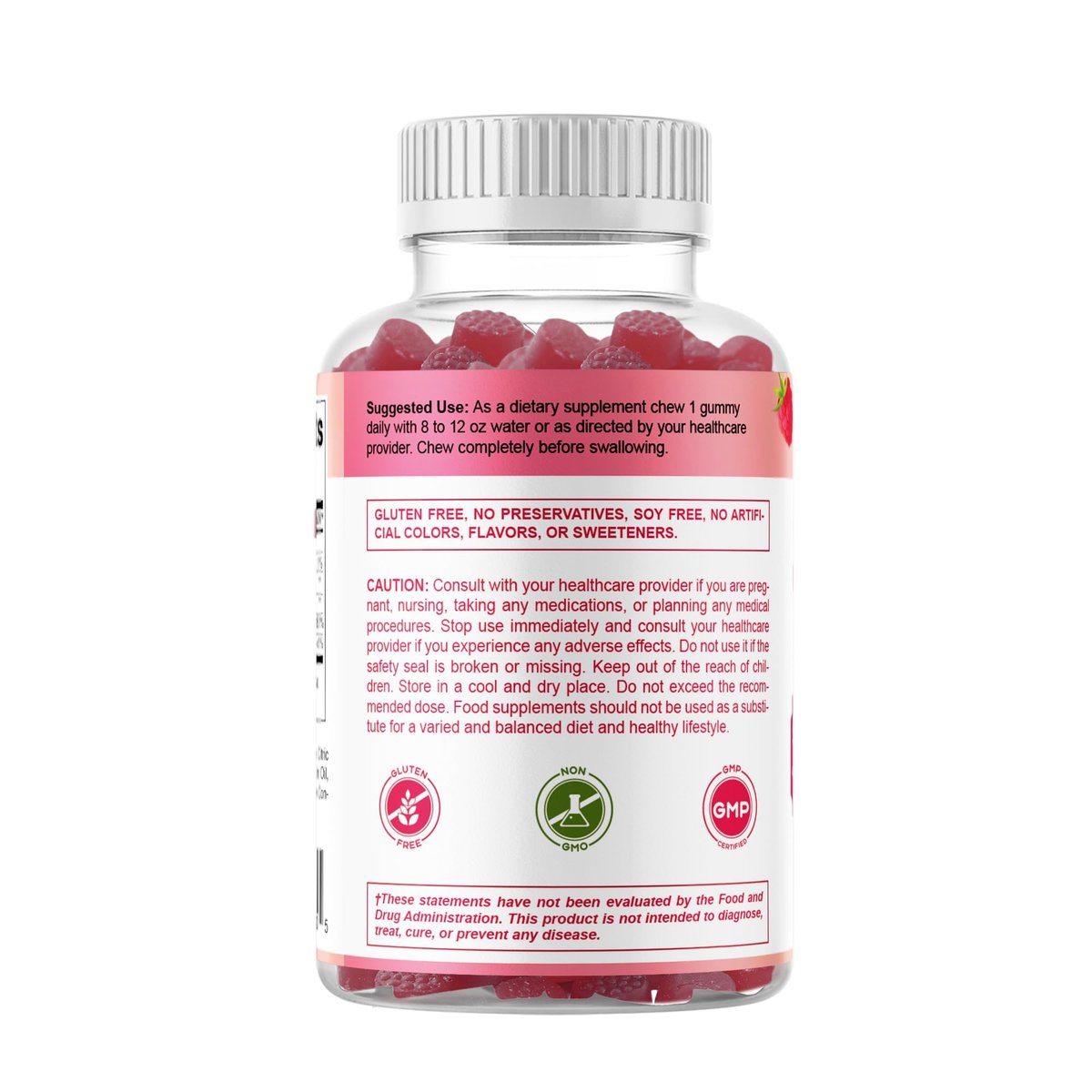 Vitamatic Chrompicolinat 1000 mcg – 90 Gummis – Hochdosiertes Chrom – Himbeergeschmack