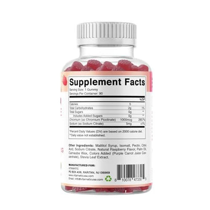 Vitamatic Zuckerfreie Melatonin Gummies für Kinder 1mg, 90 Fruchtgummis, Ananas & Passionsfrucht Geschmack, 90 Tage Vorrat