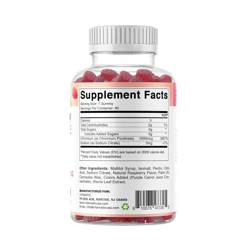 Vitamatic Zuckerfreie Melatonin Gummies für Kinder 1mg, 90 Fruchtgummis, Ananas & Passionsfrucht Geschmack, 90 Tage Vorrat