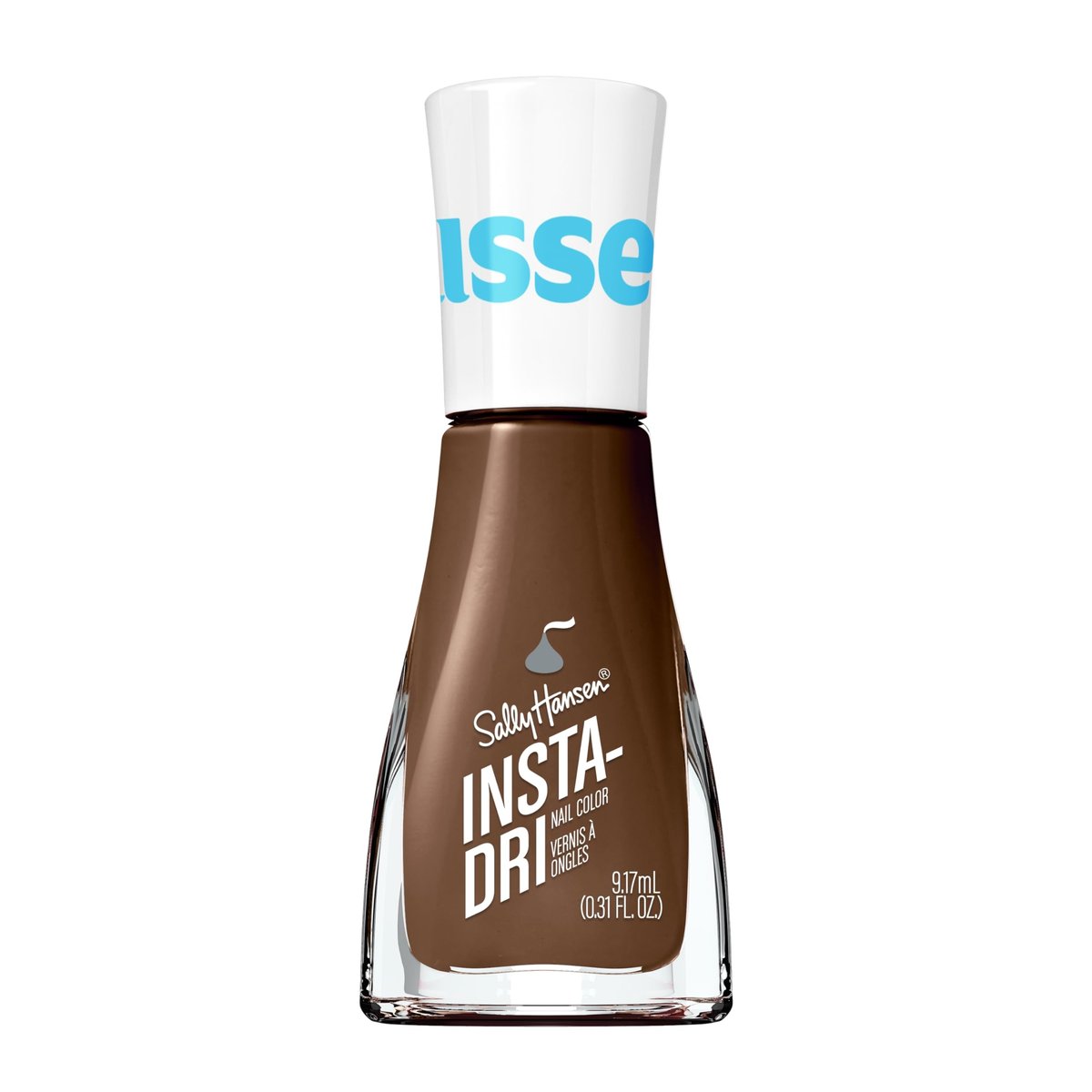 Sally Hansen Insta-Dri Nagellack Hershey Kisses 727 More KISSES Plz – Schnelltrocknend, Langhaftend, Streifenfrei & Glänzend – Kakao-Braun