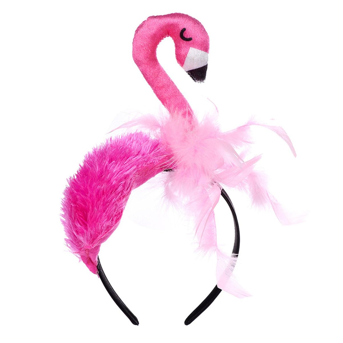 MAOTTIE Flamingo-Stirnbänder für Frauen – Party-Haarschmuck für Valentinstag und Kostüme (Pink)