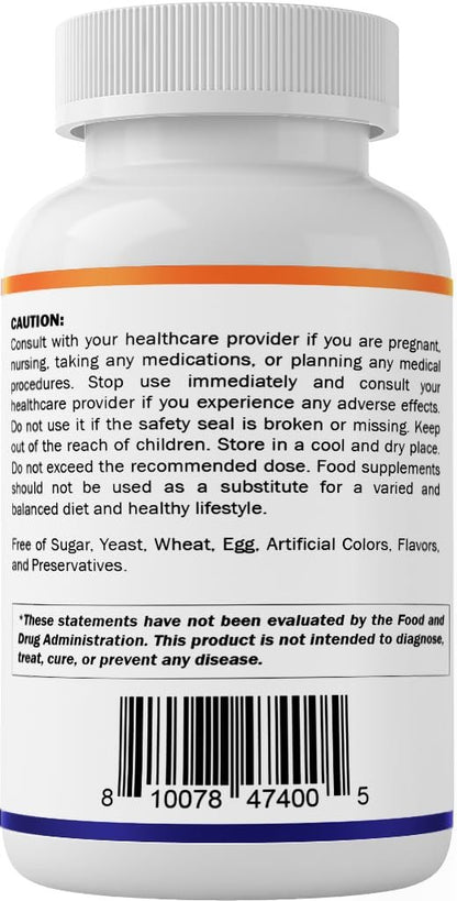Vitamatic Magnesiumaspartat 400mg pro Portion – 90 vegane Kapseln mit Vitamin B6 für maximale Absorption – Unterstützt Muskel-, Gelenk- und Herzgesundheit