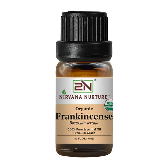 Nirvana Nurture Weihrauch Ätherisches Öl, USDA Bio, 100% rein unverdünnt, Aromatherapie Öl für Diffuser, Haar- und Hautpflege