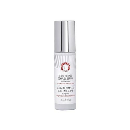 First Aid Beauty 0,3 % Retinol Komplex Serum mit Peptiden – Für empfindliche Haut entwickelt – Mildert Linien und Fältchen mit weniger Reizungen als herkömmliches Retinol – Nicht komedogen – 30 ml