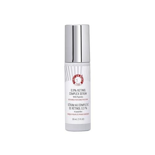 First Aid Beauty 0,3 % Retinol Komplex Serum mit Peptiden – Für empfindliche Haut entwickelt – Mildert Linien und Fältchen mit weniger Reizungen als herkömmliches Retinol – Nicht komedogen – 30 ml
