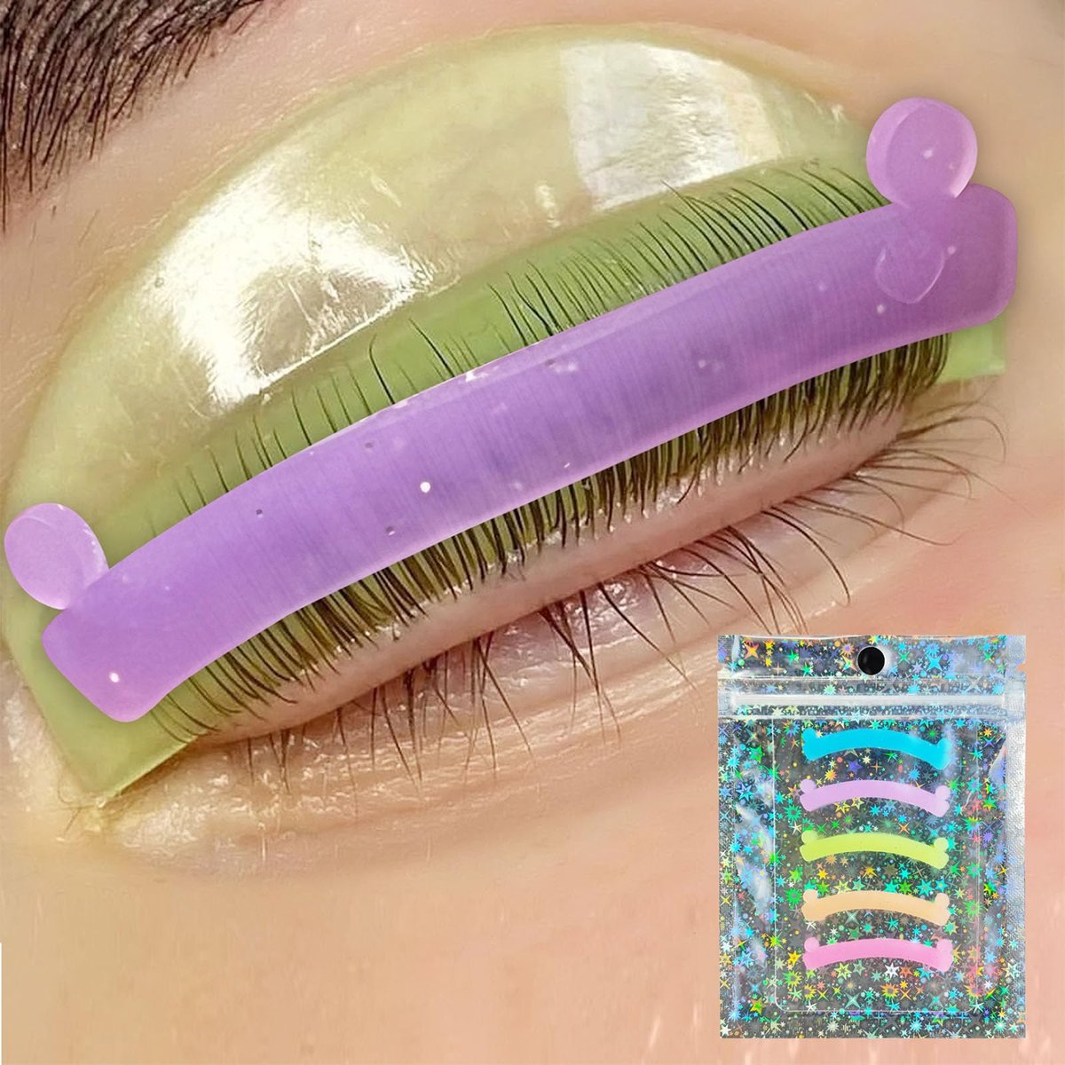 PERMANIA Lash Lift Ribbon – 5 Stück Silikon-Wimpernheber-Bänder, flexibel & farbenfroh für Wimpernlifting