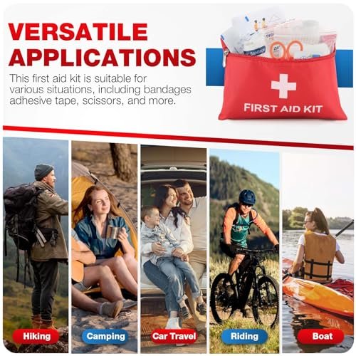 LOYEE 107-teiliges Erste-Hilfe-Set für Zuhause, Auto, Reisen – Kompaktes Notfallset für Wandern, Camping, Boot, Sport & Outdoor