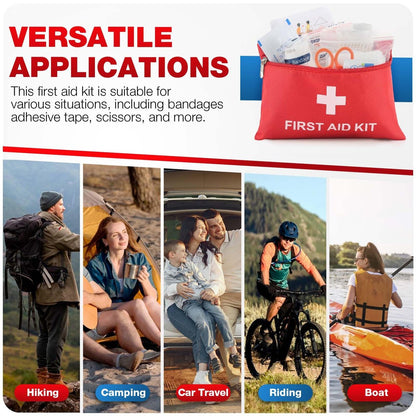 LOYEE 107-teiliges Erste-Hilfe-Set für Zuhause, Auto, Reisen – Kompaktes Notfallset für Wandern, Camping, Boot, Sport & Outdoor