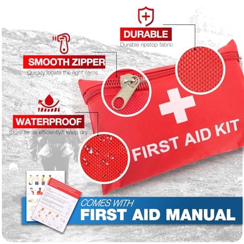 LOYEE 107-teiliges Erste-Hilfe-Set für Zuhause, Auto, Reisen – Kompaktes Notfallset für Wandern, Camping, Boot, Sport & Outdoor