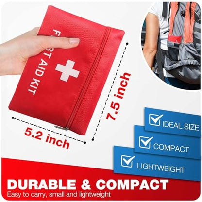 LOYEE 107-teiliges Erste-Hilfe-Set für Zuhause, Auto, Reisen – Kompaktes Notfallset für Wandern, Camping, Boot, Sport & Outdoor